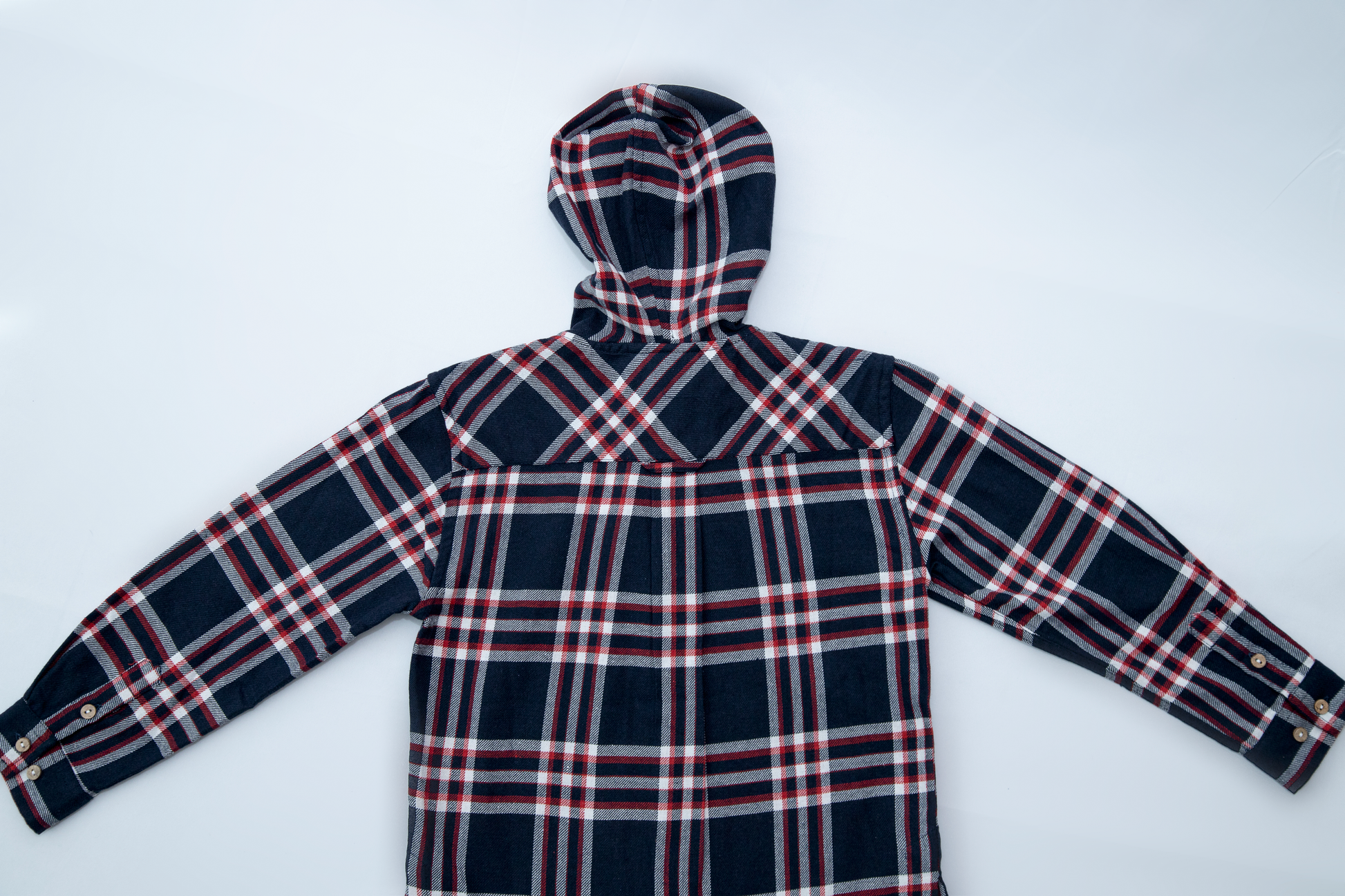 Plaid Full Sleeve Shirt with Hoodie