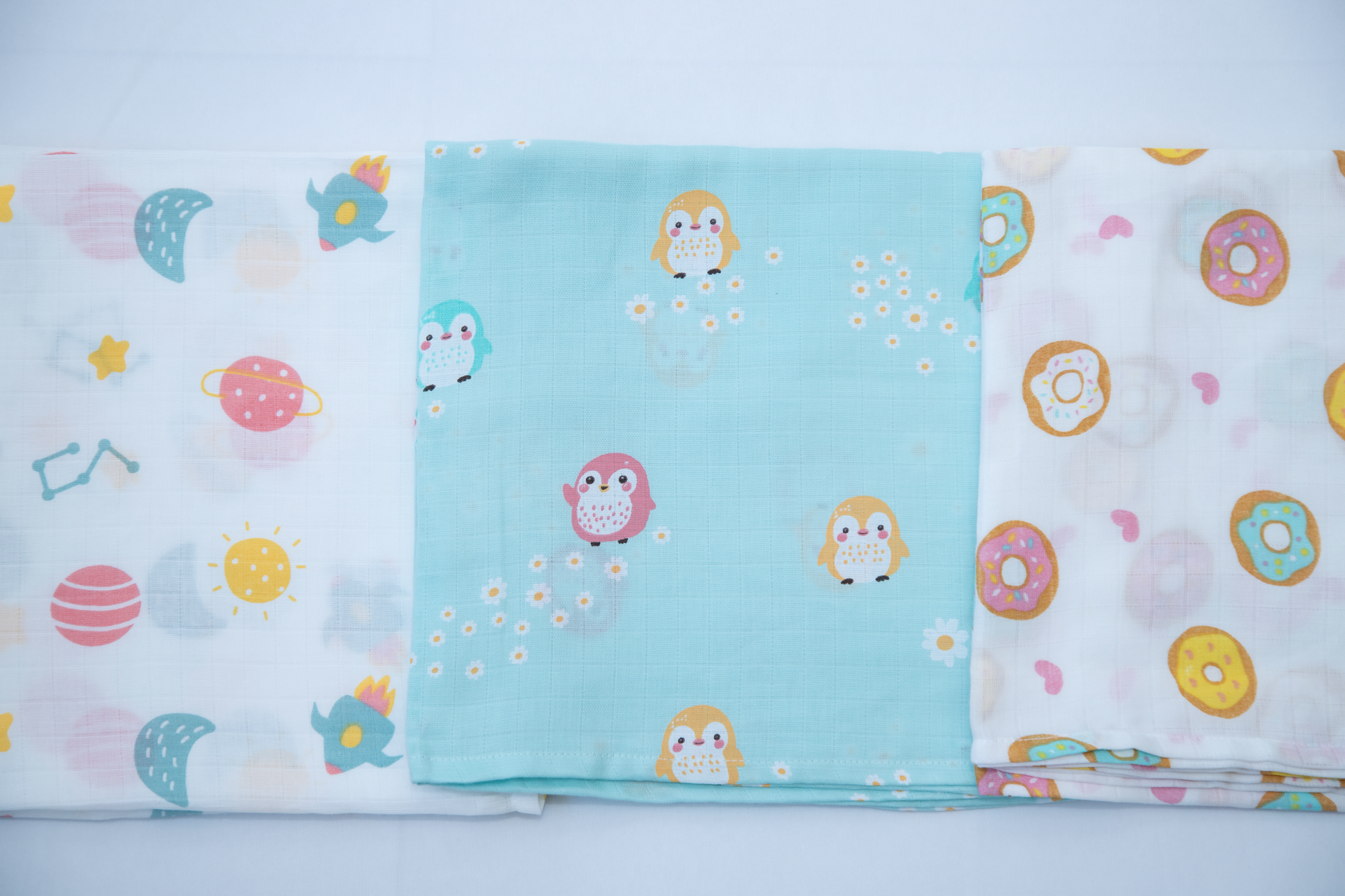 Muslin Swaddles - 3 Pack