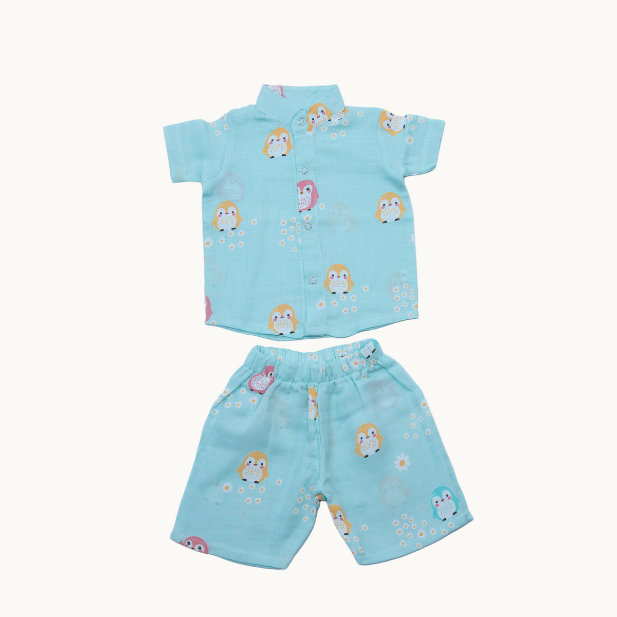 Muslin Baby Shirt & Shorts Set