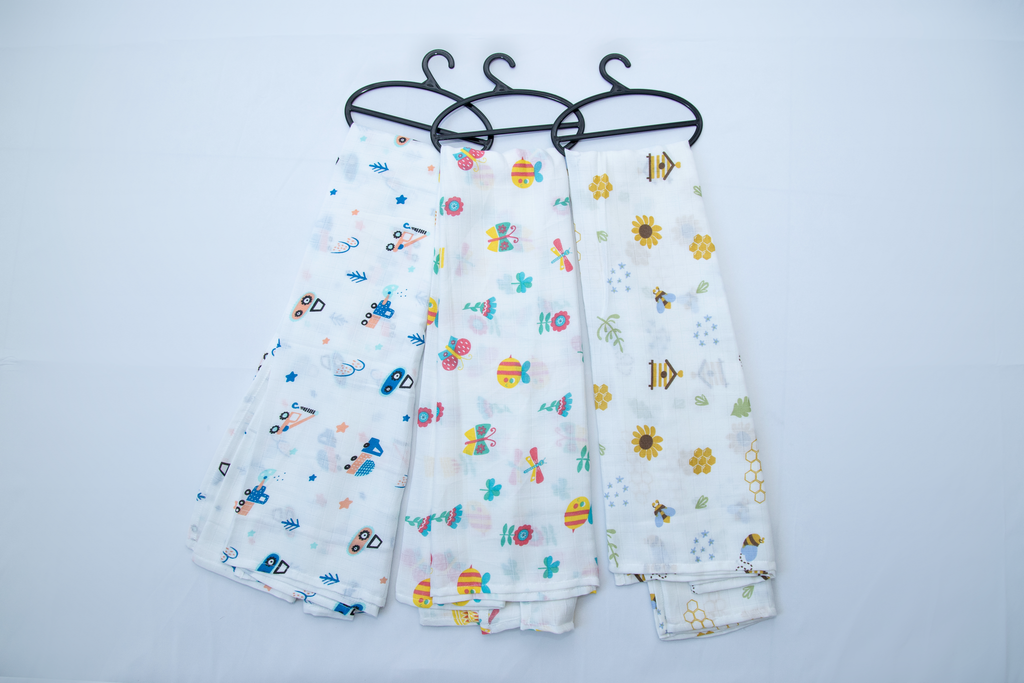 Bamboo Swaddles 3 pack