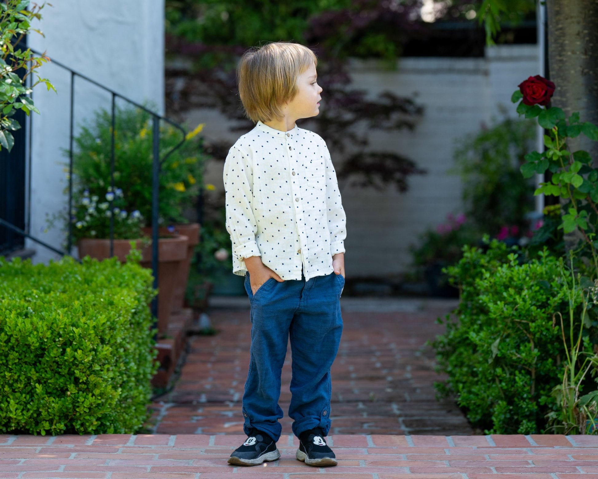 White Polka Dot Shirt