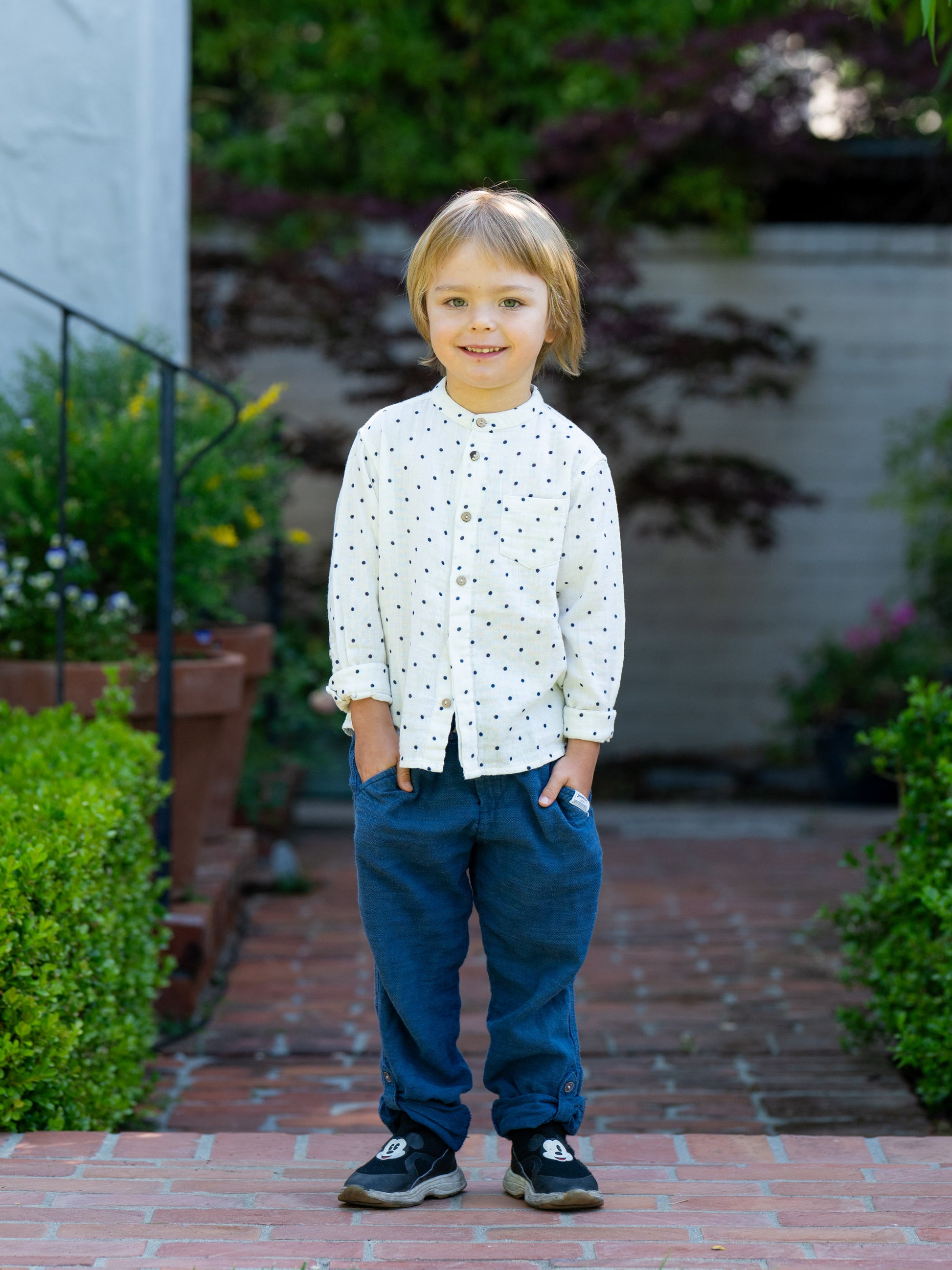 White Polka Dot Shirt