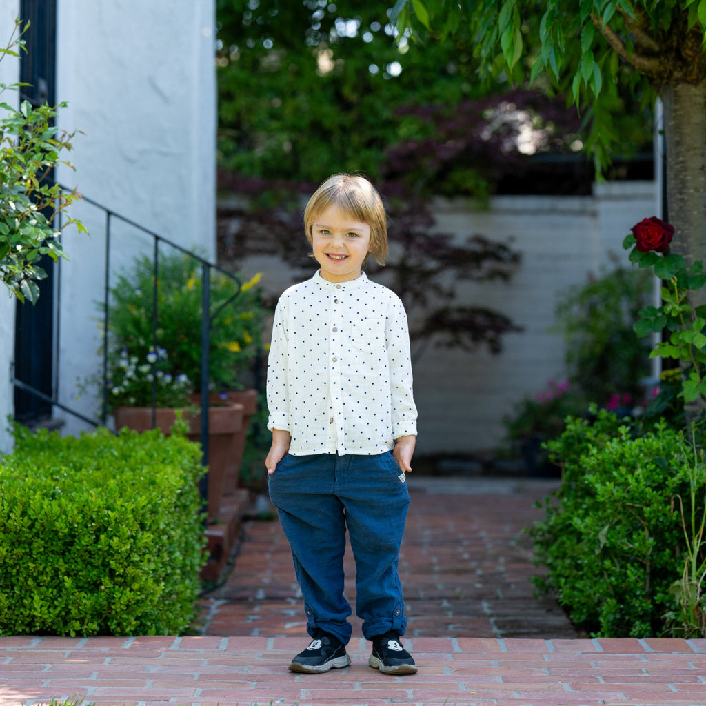 White Polka Dot Shirt