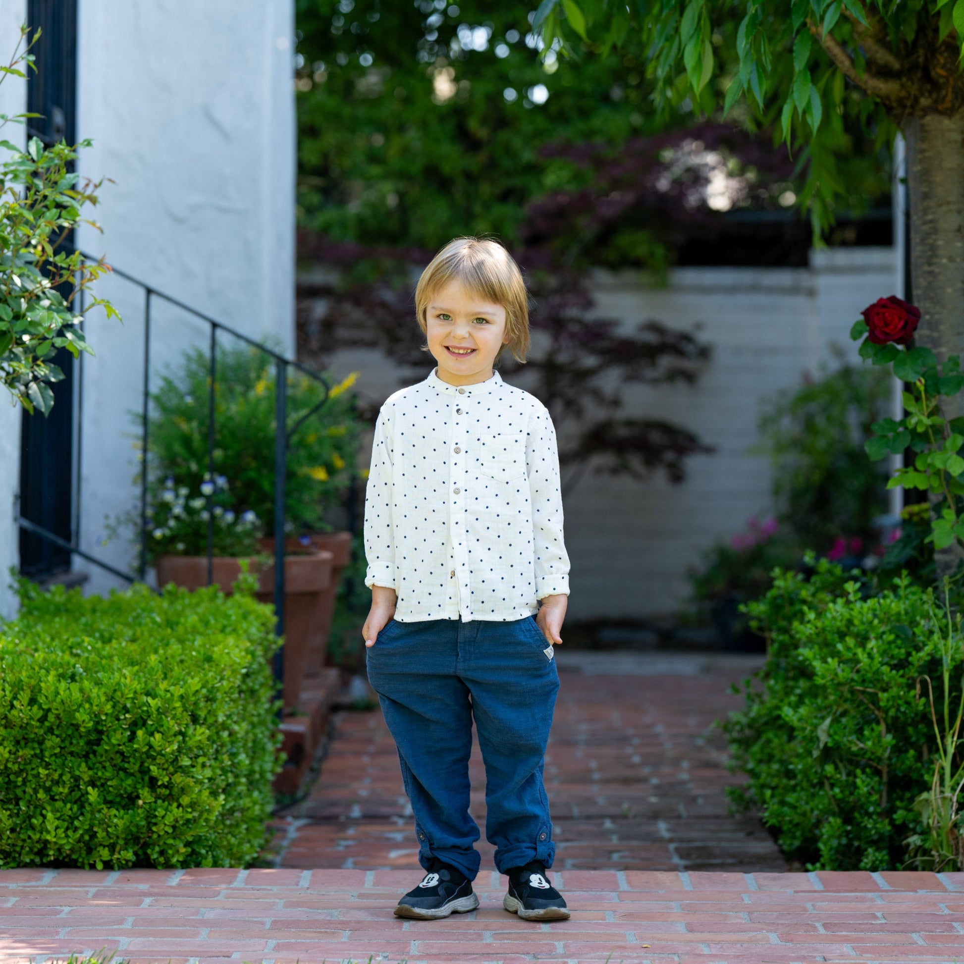 White Polka Dot Shirt